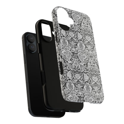 Luxe Lace in Black - iPhone Case
