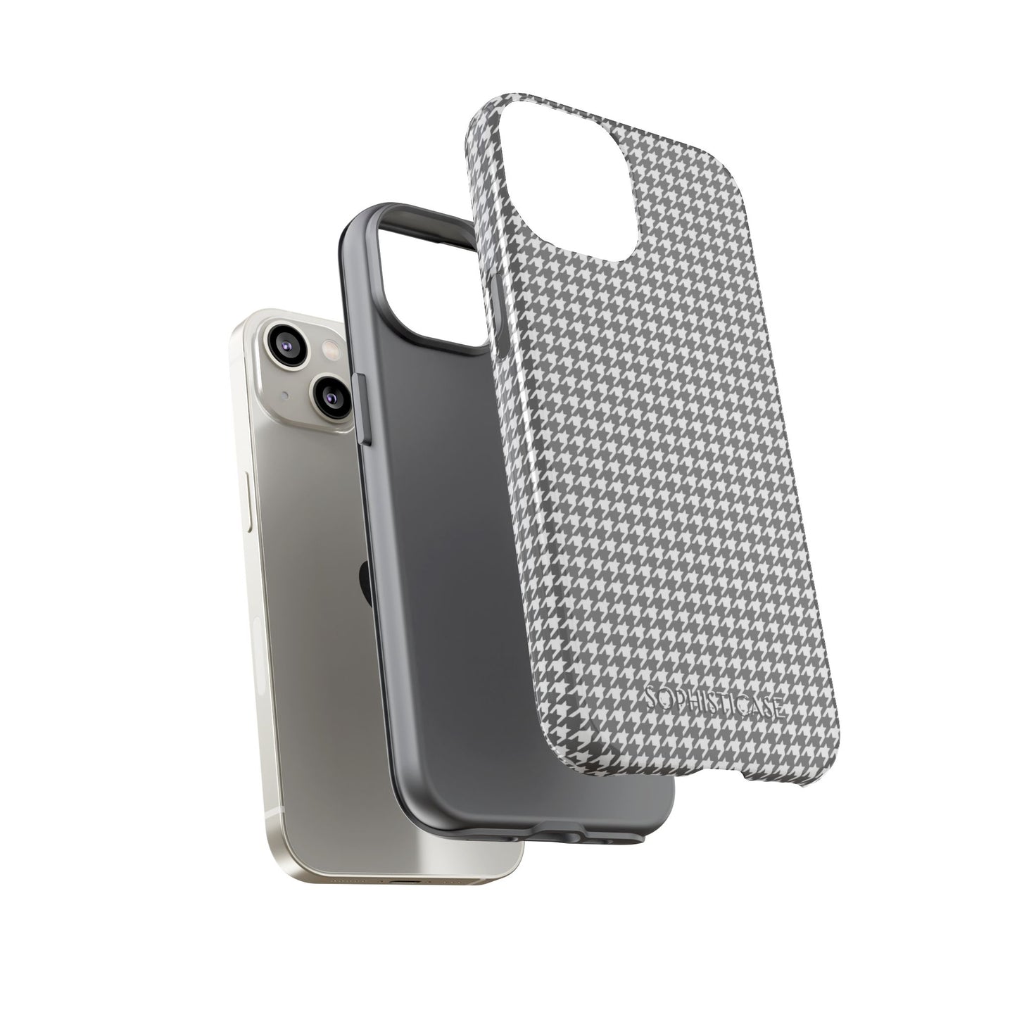 Tough Case - Houndstooth in Grey