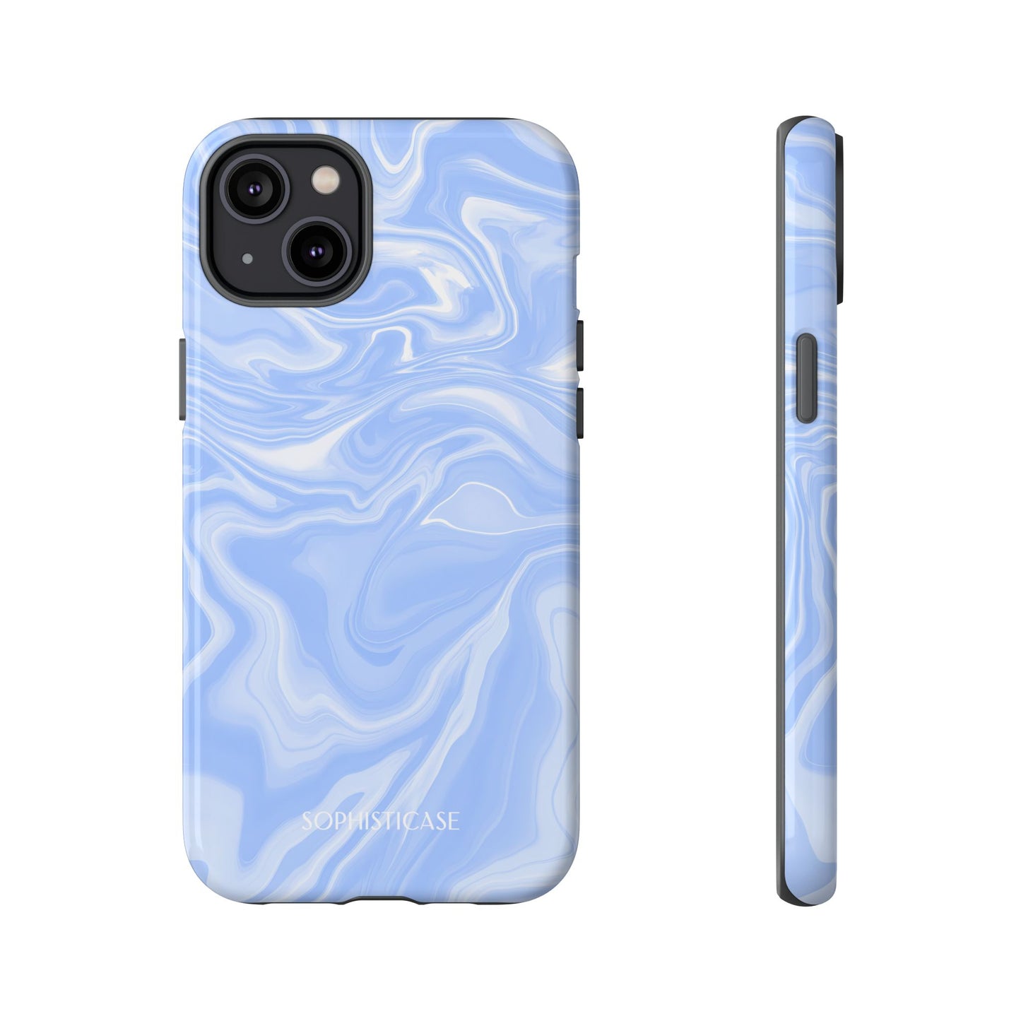 Liquid Dreams in Smoke Blue - iPhone Case