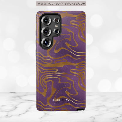 Cosmic Gold in Purple - iPhone Case, Samsung Galaxy Case, Google Pixel Case