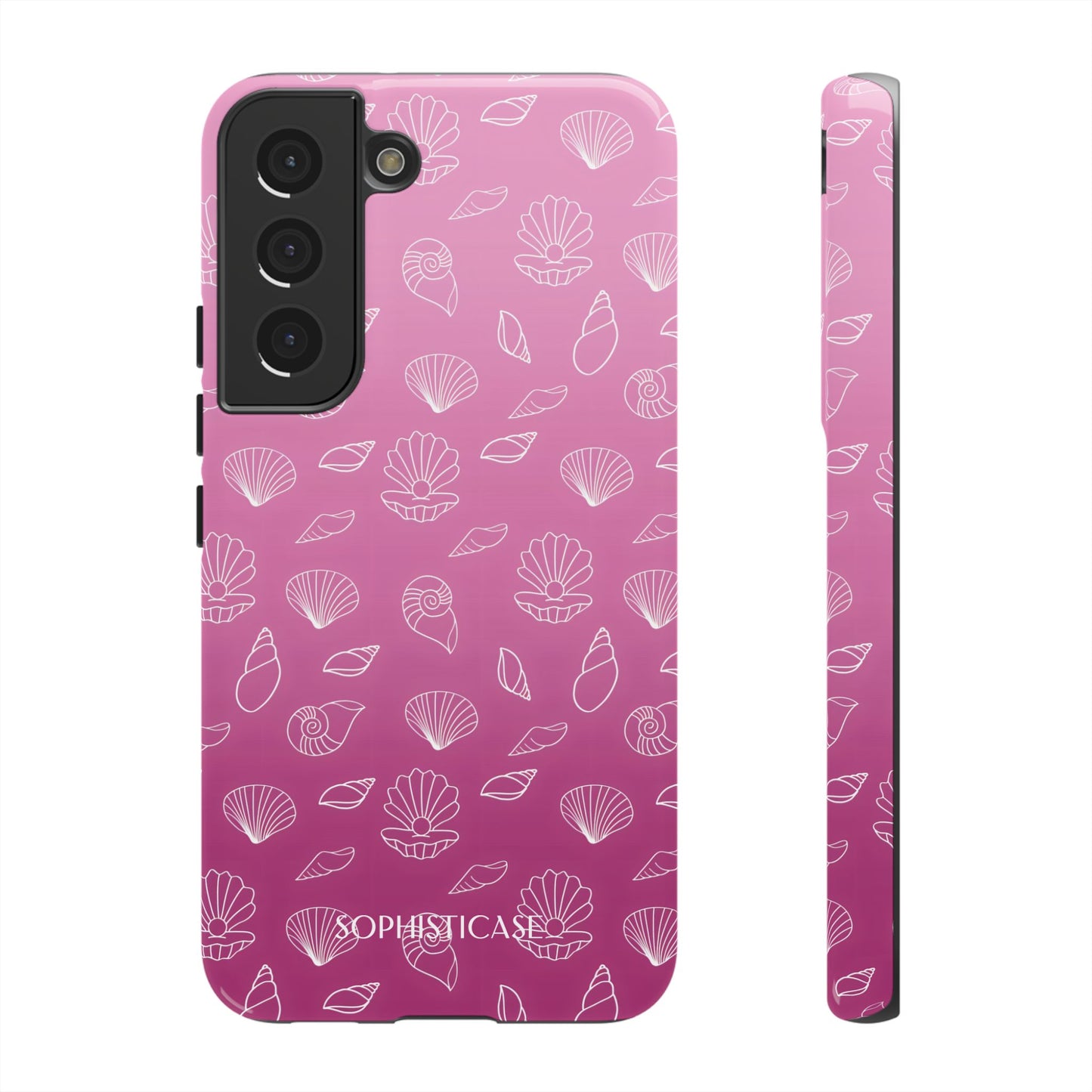 Seashell Society in Purple - iPhone Case, Samsung Galaxy Case, Google Pixel Case