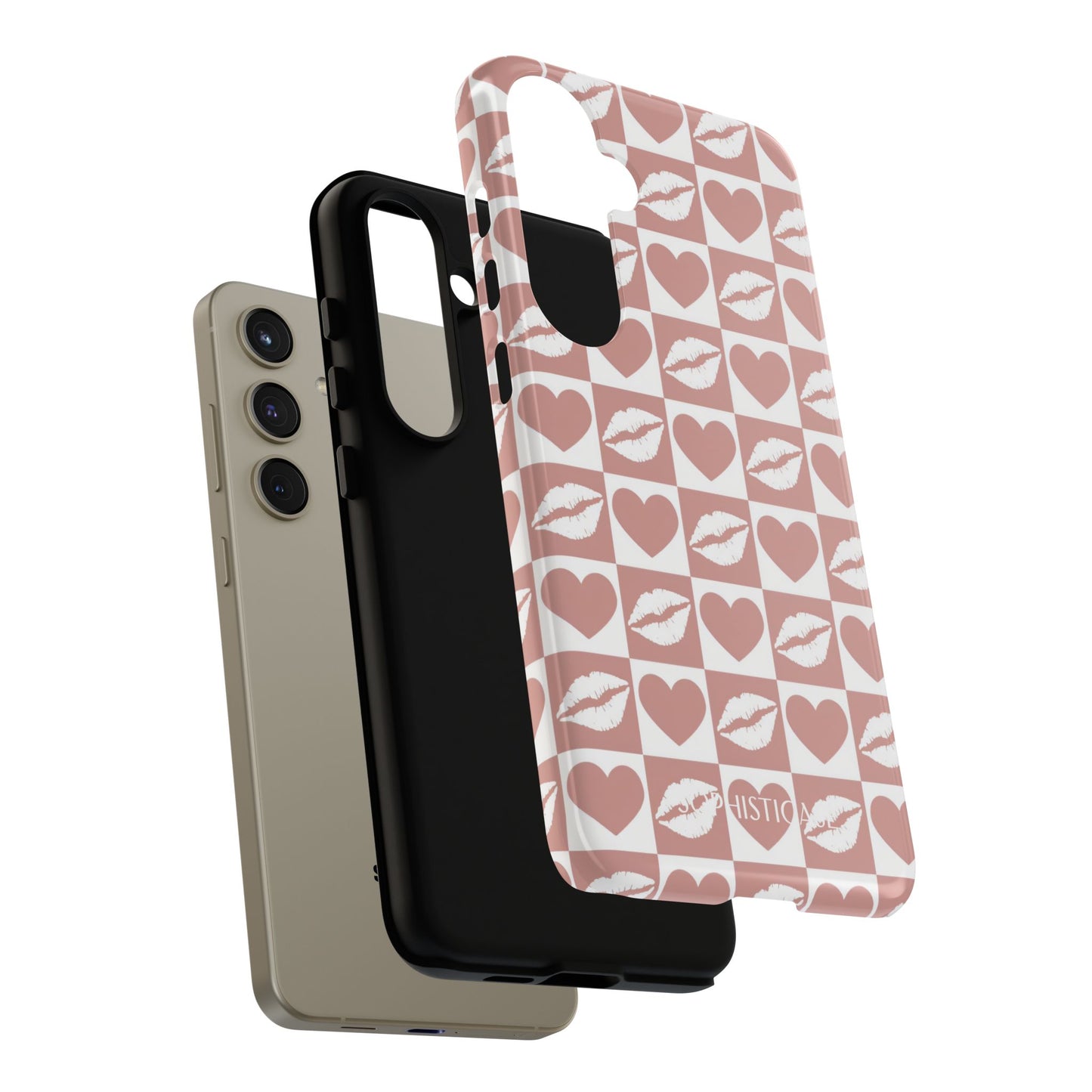 Belle Amie in Neutral Brown - Galentines Release - Drop Proof Protective Phone Case for iPhone, Samsung Galaxy and Google Pixel