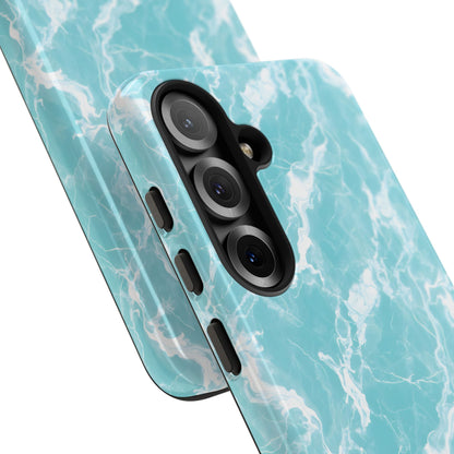 Marble Crush in Aqua - Tough Phone Case
