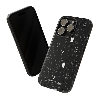 Cocktail Hour in Black - iPhone Case