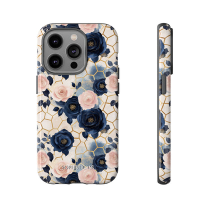 Royal Floral in Navy Hive - Tough Phone Case