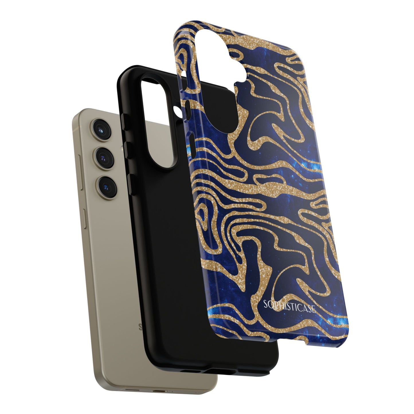 Cosmic Zebra in Blue - iPhone Case, Samsung Galaxy Case, Google Pixel Case