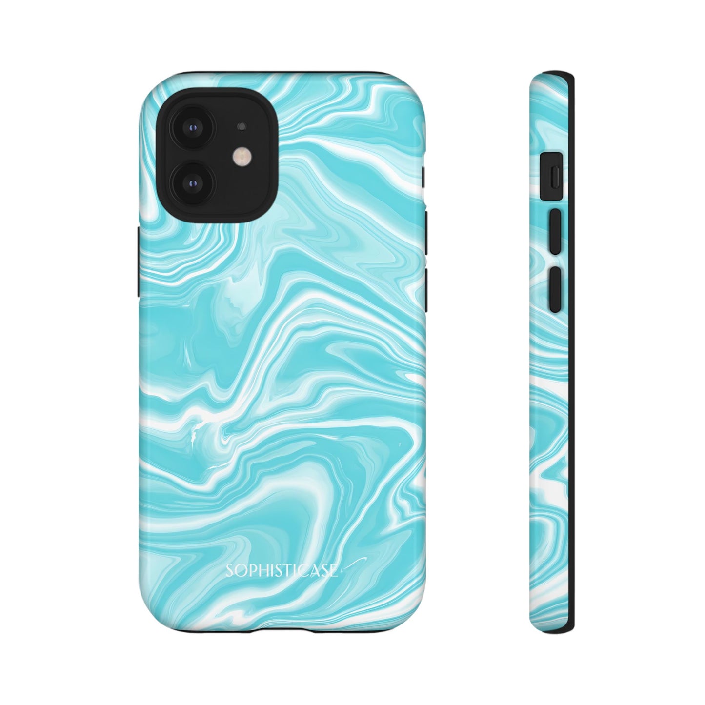 Liquid Dreams in Aqua - Tough Phone Case