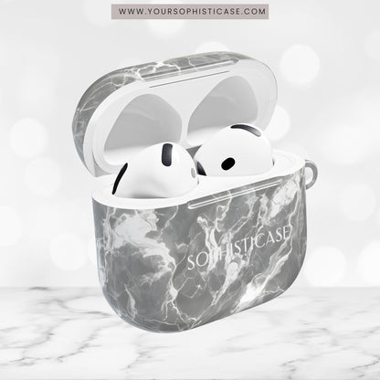 AirPod Cases - Marble Crush in Charcoal Grey