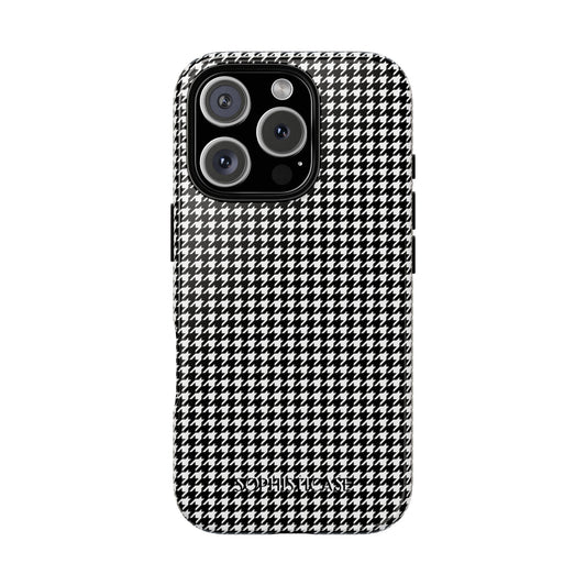 Houndstooth in Black - Drop Proof Phone Case for iPhone