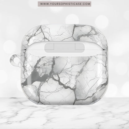 AirPod Cases - Marble Opulence in Charcoal Grey