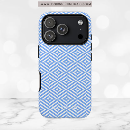Illusions in Blue - iPhone Case, Samsung Galaxy Case, Google Pixel Case