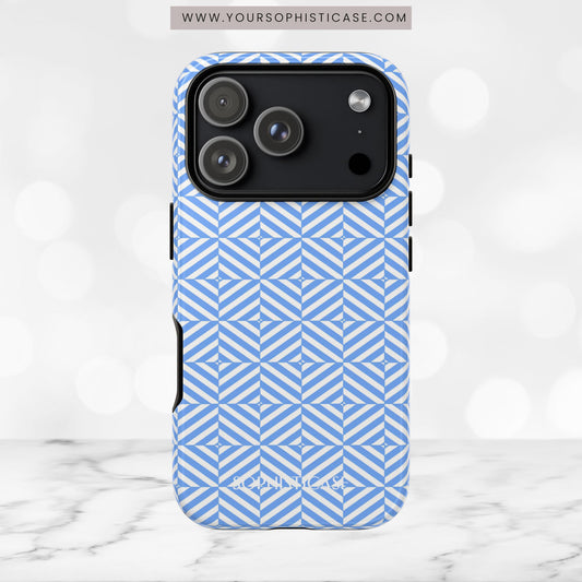 Illusions in Blue - iPhone Case, Samsung Galaxy Case, Google Pixel Case