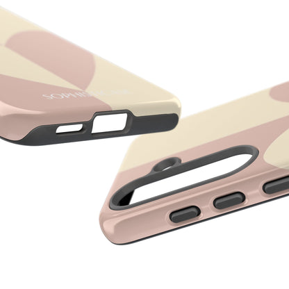 Be Mine in Brown and Beige - iPhone Case, Samsung Galaxy Case, Google Pixel Case