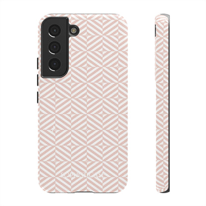 Illusions in Neutral Beige - Dual Layer Shockproof Phone Case for iPhone, Google Pixel and Samsung Galaxy