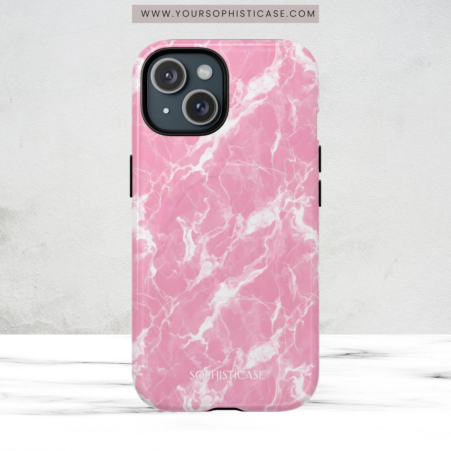 Marble Crush in Pink - Magsafe Case