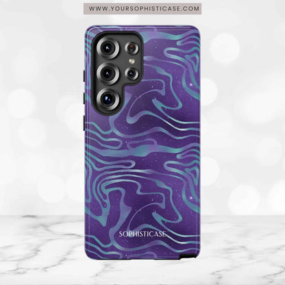 Cosmic Zebra in Blue & Purple - iPhone Case, Samsung Galaxy Case, Google Pixel Case
