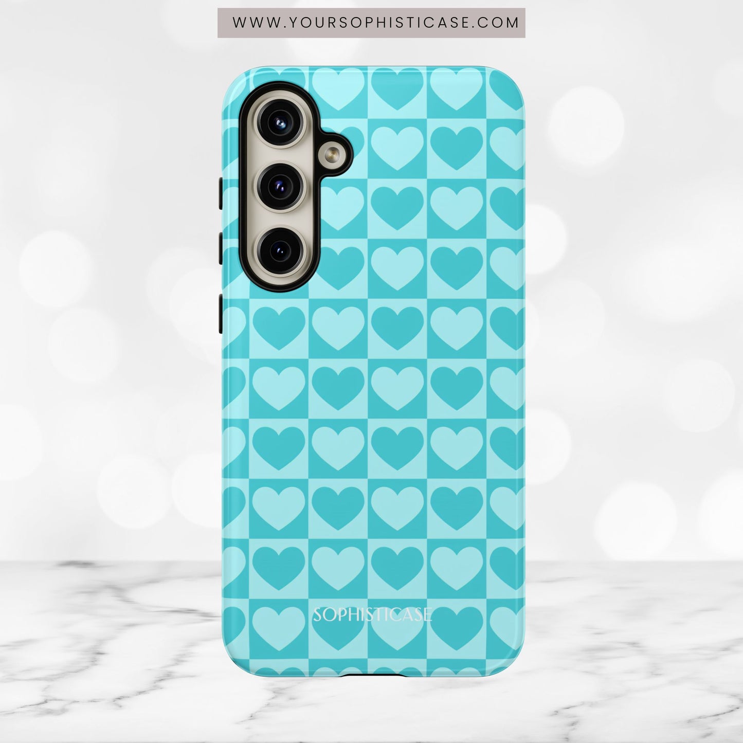 Tough Love in Aqua - Tough Phone Case