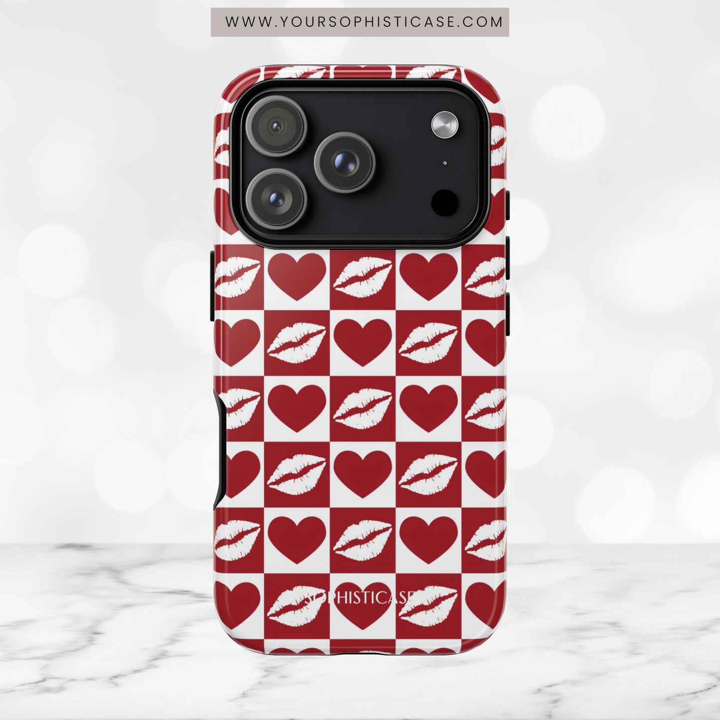 Belle Amie in Red - iPhone Case, Samsung Galaxy Case, Google Pixel Case