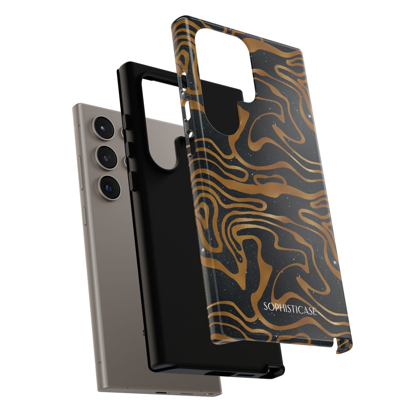 Cosmic Zebra in Black - iPhone Case, Samsung Galaxy Case, Google Pixel Case
