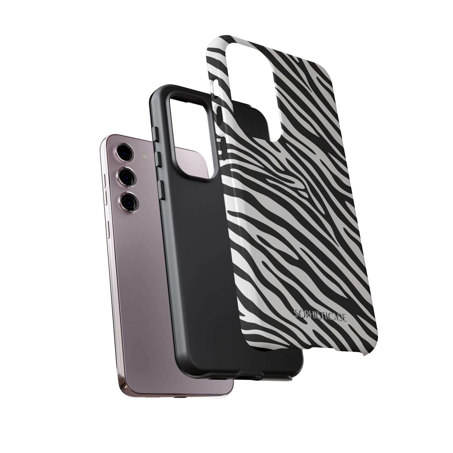 Dark Thoughts in Urban Zebra - Tough Phone Case