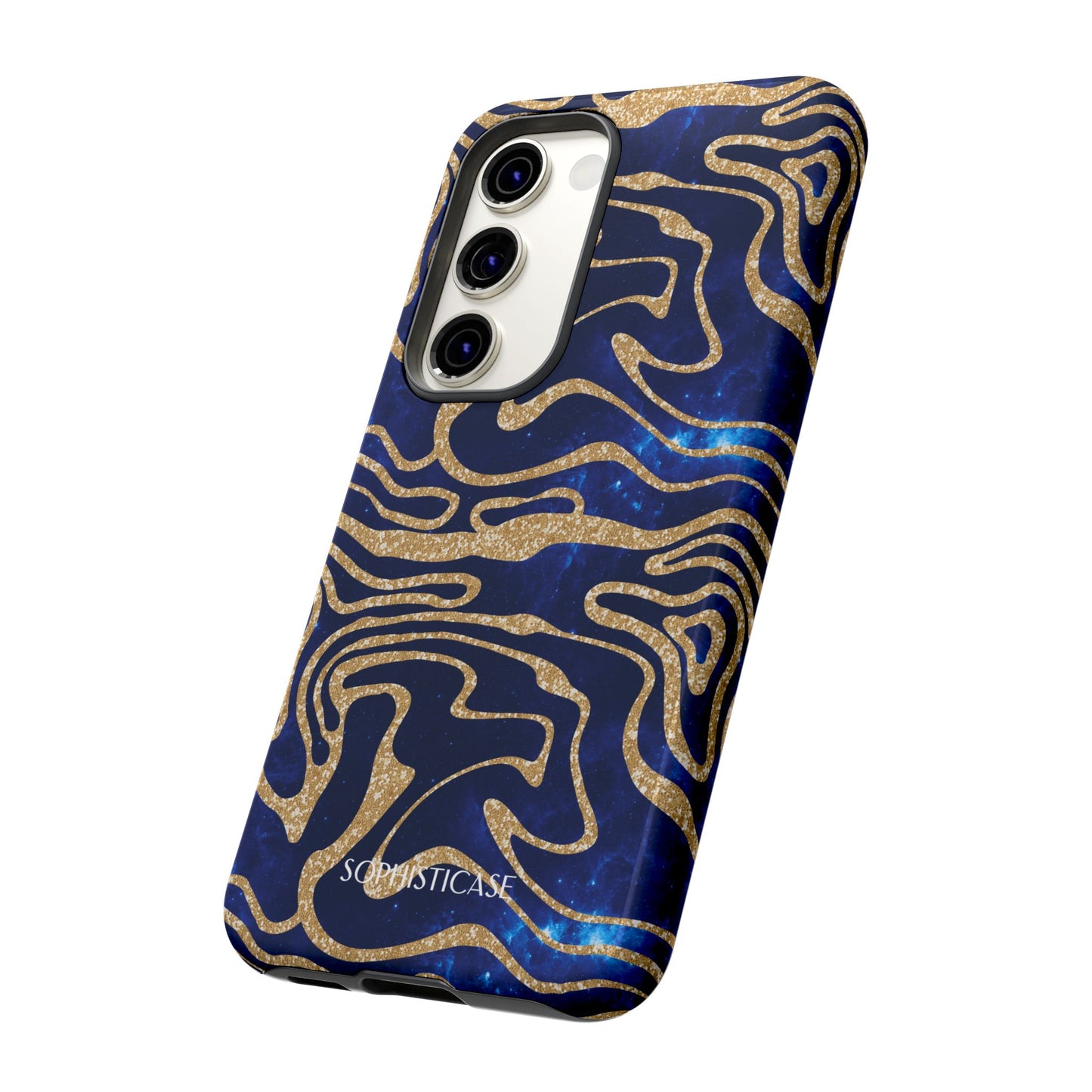 Cosmic Zebra in Blue - iPhone Case, Samsung Galaxy Case, Google Pixel Case