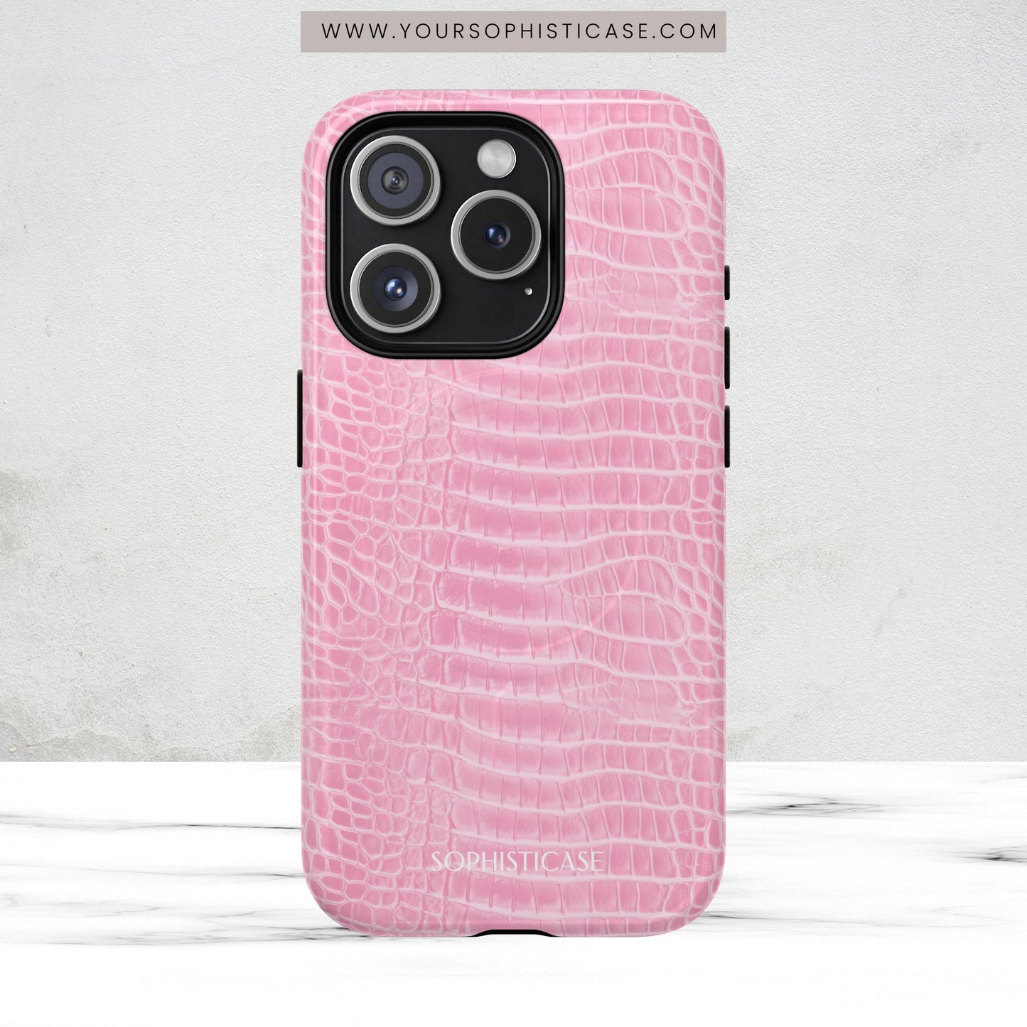 Luxe Leather in Pink - Magsafe Case