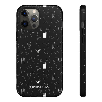 Cocktail Hour in Black - Tough Phone Case for iPhone