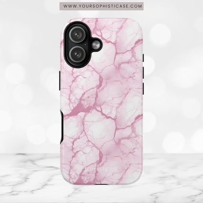 Marble Opulence in Pink - iPhone Case