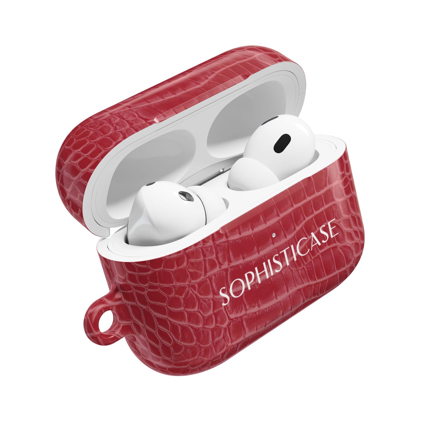 AirPod Cases - Luxe Leather in Cherry Red
