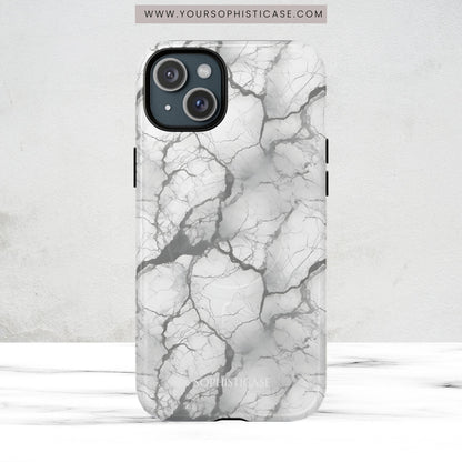 Marble Opulence in Charcoal Grey - Magsafe Case