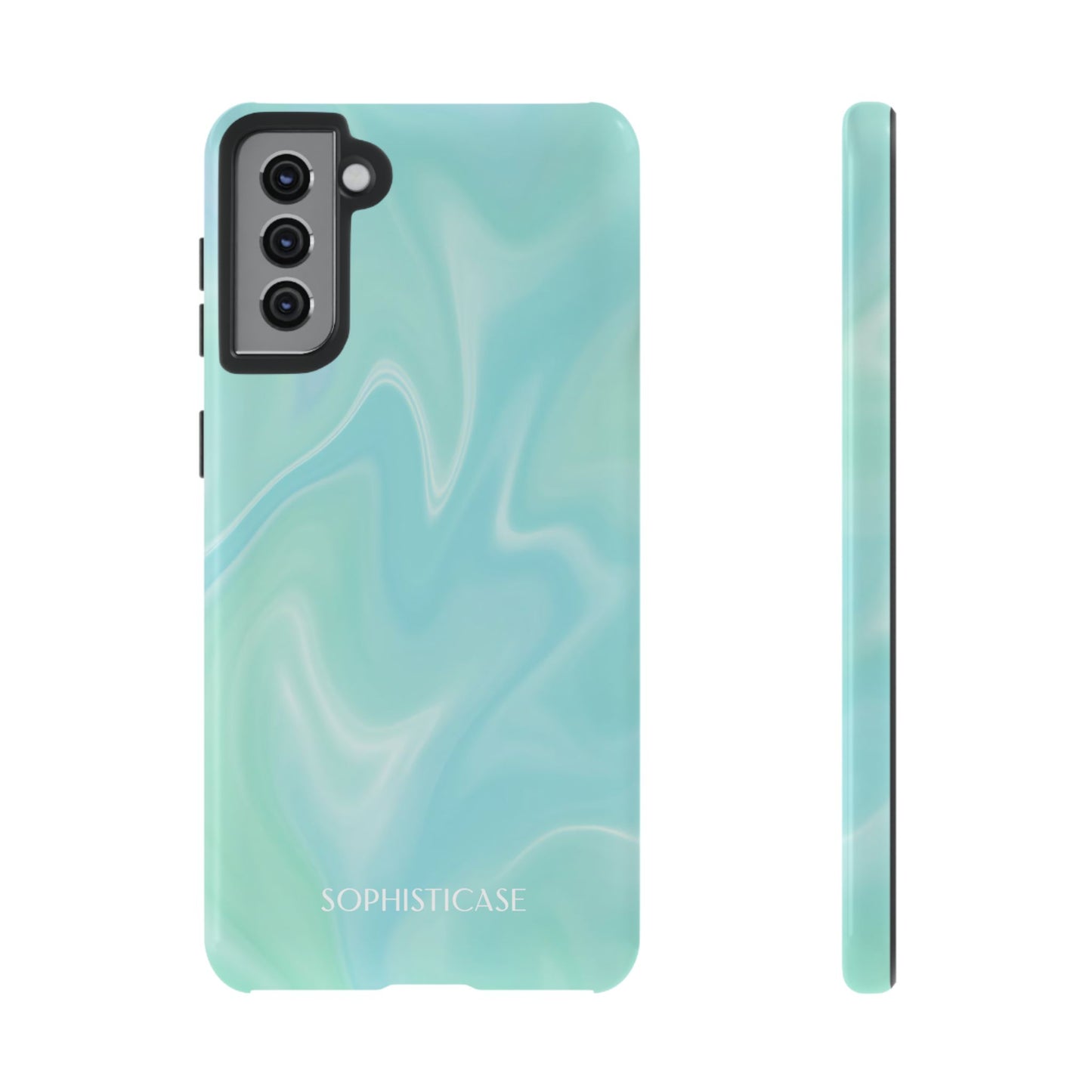 Liquid Magic in Green Haze - Drop Proof Phone Case for Samsung Galaxy