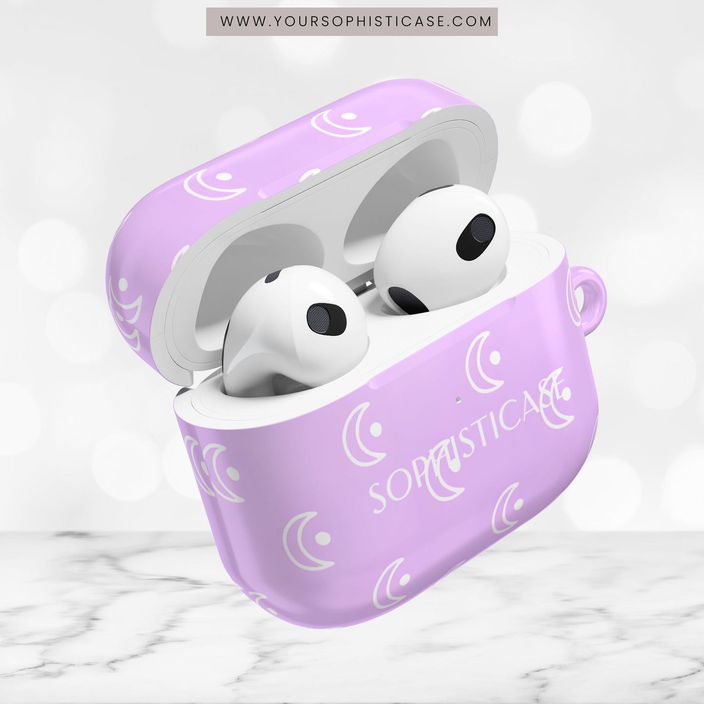 AirPod Cases - Moon Phase in Purple