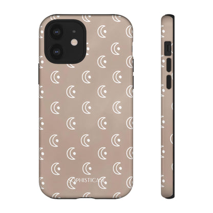 Moon Phase in Boho Brown - iPhone Case