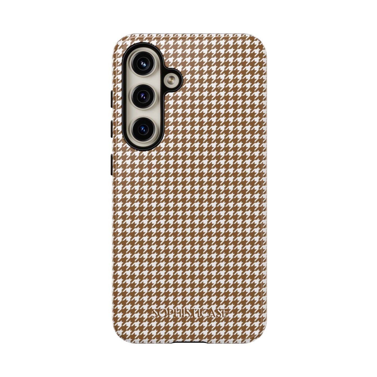 Tough Case - Houndstooth in Brown