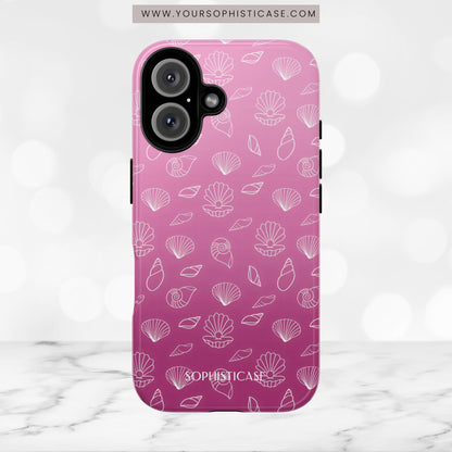 Seashell Society in Purple - iPhone Case, Samsung Galaxy Case, Google Pixel Case
