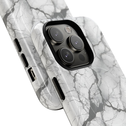 Marble Opulence in Charcoal Grey - Magsafe Case