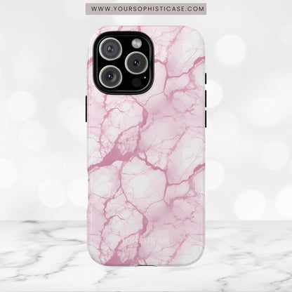Marble Opulence in Pink - iPhone Case