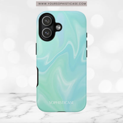 Liquid Magic in Green Haze - iPhone Case