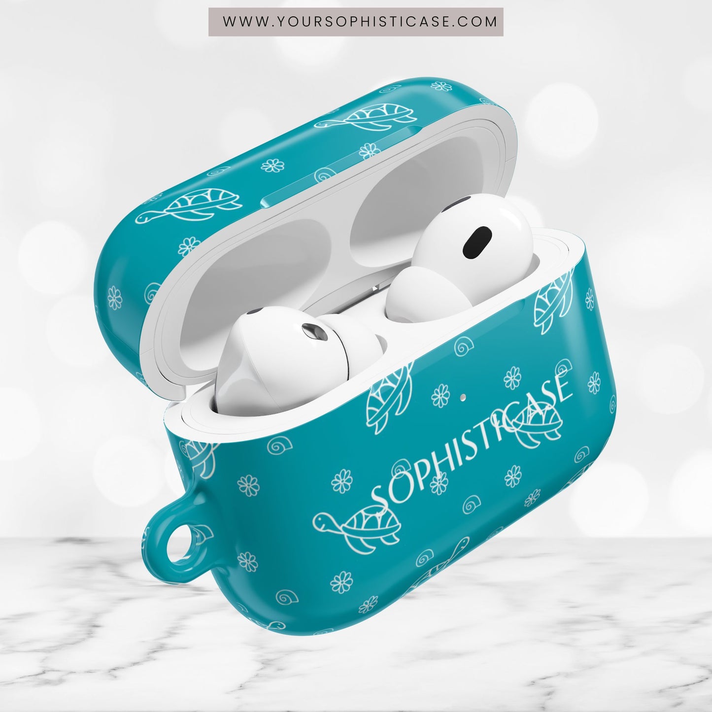 AirPod Cases - Turtle Island in Aqua