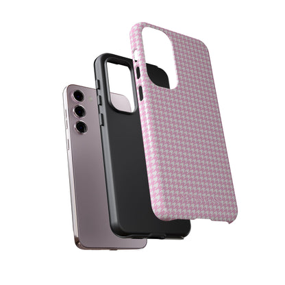 Tough Case - Houndstooth in Pink