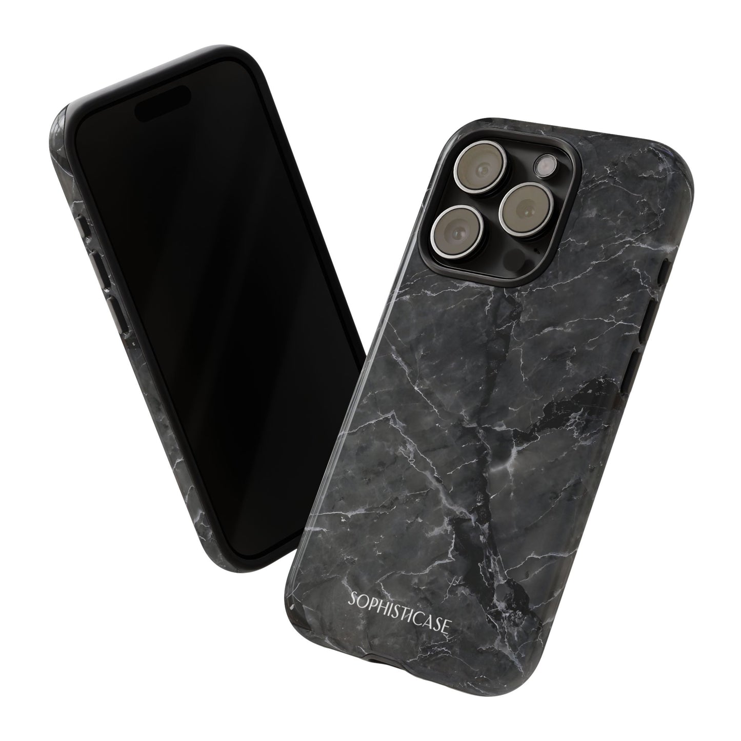Marble Opulence in Black - iPhone Case, Samsung Galaxy Case, Google Pixel Case