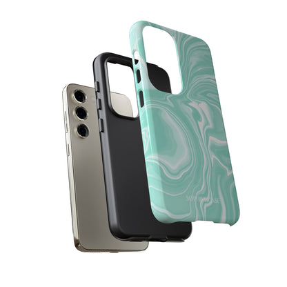 Liquid Dreams in Green - Tough Phone Case