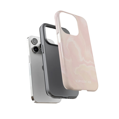 Liquid Magic in Beige Haze - iPhone Case