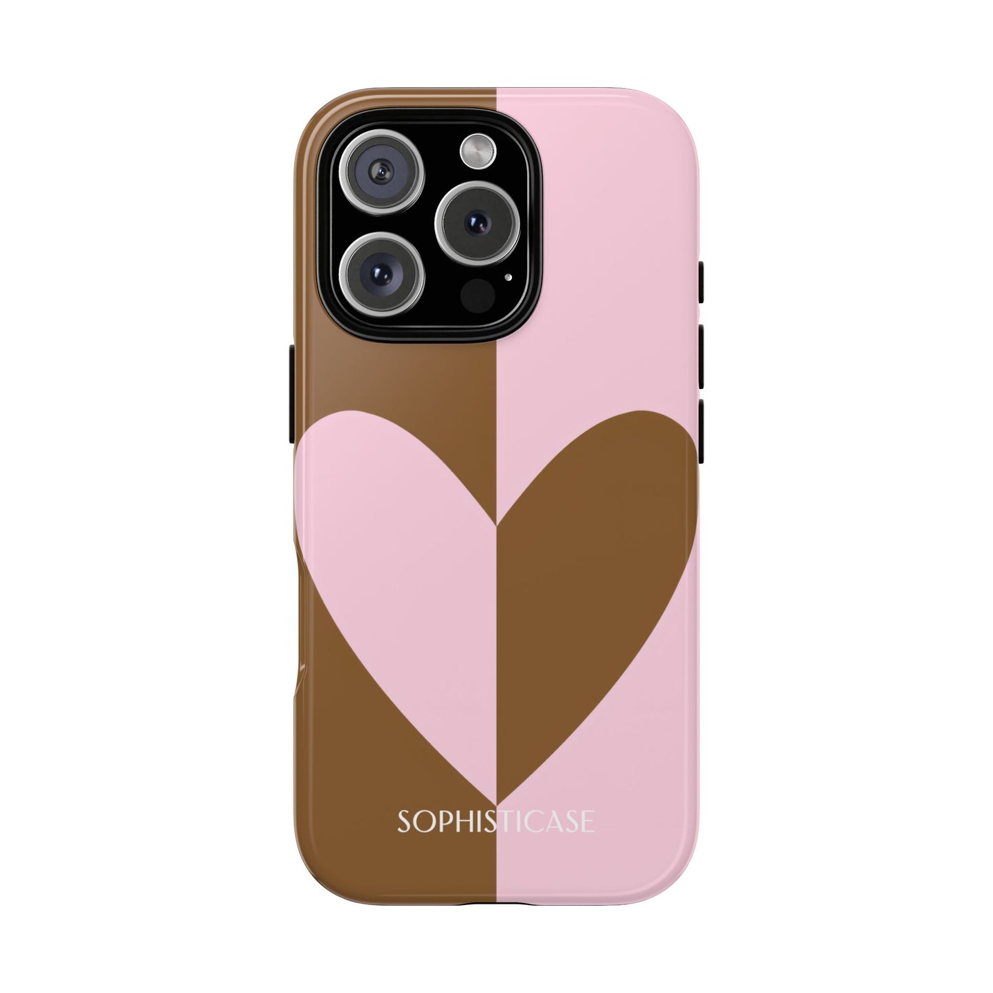 Be Mine in Pink and Brown - Tough Phone Case for iPhone