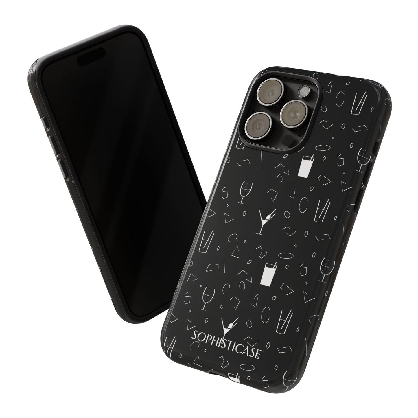 Cocktail Hour in Black - iPhone Case