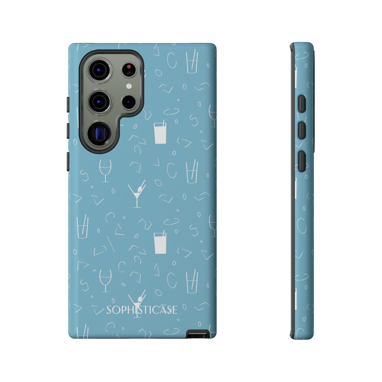 Cocktail Hour in Blue - Tough Phone Case for Samsung