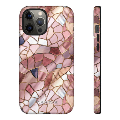 Rose' Runway in Pink Mosaic - Tough Phone Case
