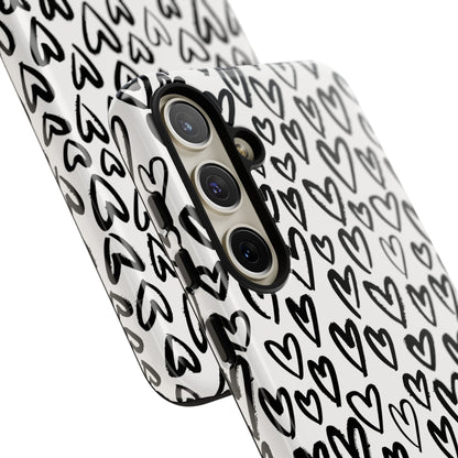 Dark Thoughts in Urban Heart - Tough Phone Case