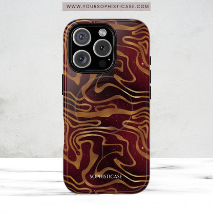 Cosmic Gold in Red - iPhone Magsafe Case