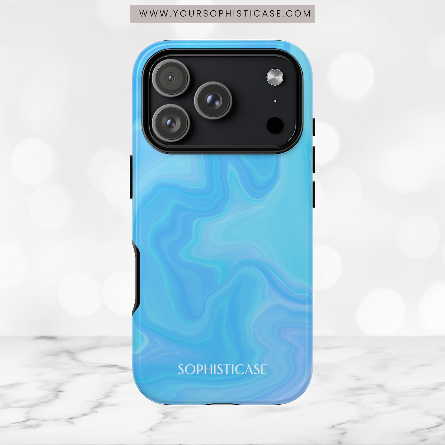 Liquid Magic in Blue - iPhone Case
